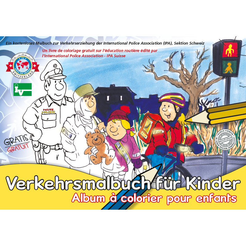 IPA Schweiz Verkehrsmalbuch für Kinder – Album à colorier pour enfants – Zweisprachig